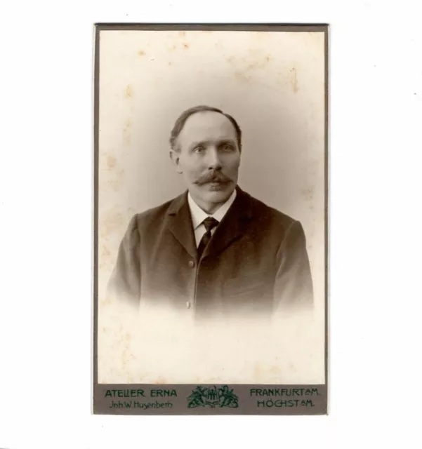 CDV Foto Herrenportrait - Frankfurt Main / Höchst um 1900