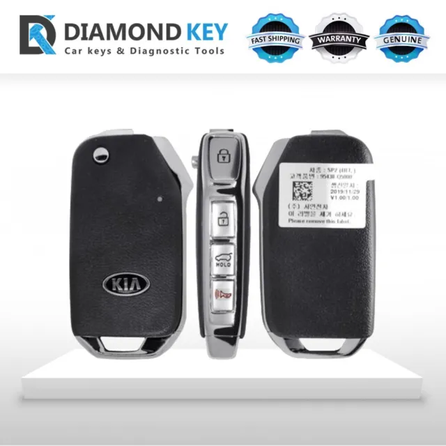 Genuine Kia Seltos 2020-2021 Remote Head Flip Key 4Buttons 433Mhz-95430-Q500