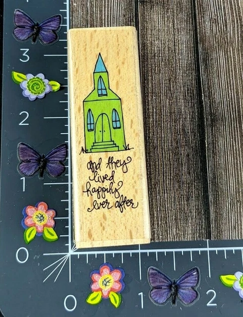 Studio G Rubber Stamp They Lived Happily Ever After Kolette Hall Castle #C97