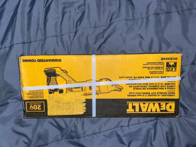 NEW!! DEWALT DCS494B 20V MAX 14-Gauge Li-Ion Swivel Metal Shears (Tool Only)