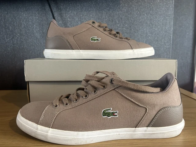 LACOSTE LEROND TRAINERS Uk Size 10 Tan 29.99 PicClick UK