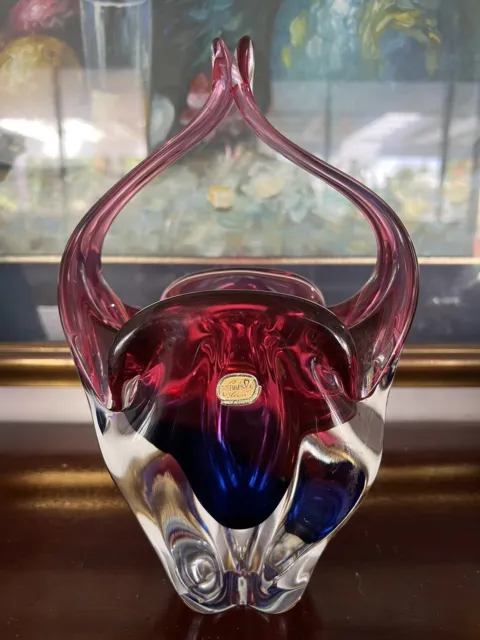 Bohemia Art Glass Vase