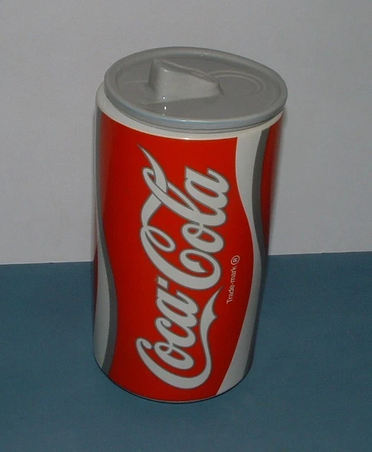 VINTAGE COCA COLA CAN COOKIE JAR - McCOY - 1980'S - USED CONDITION