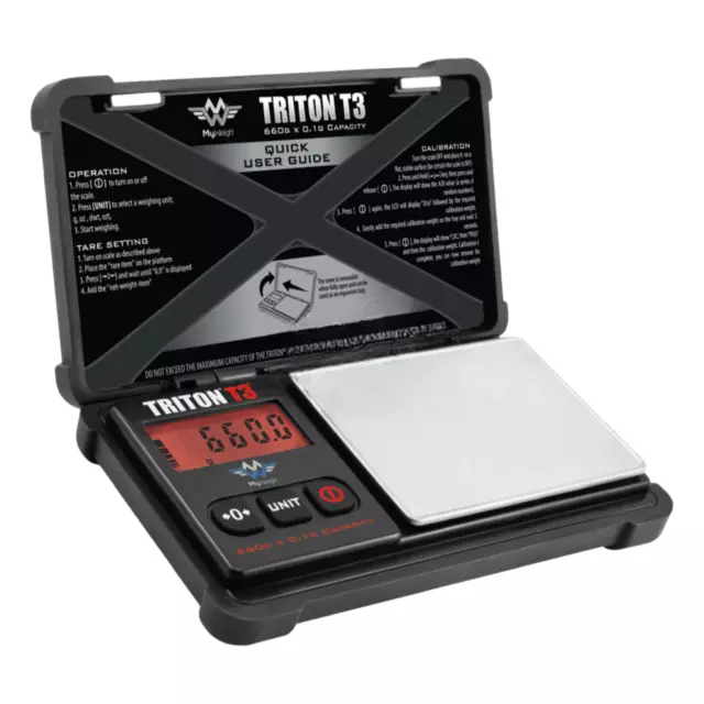 My Weigh Triton T3 660g x 0.1g Digital Scale w/ Rubber Case