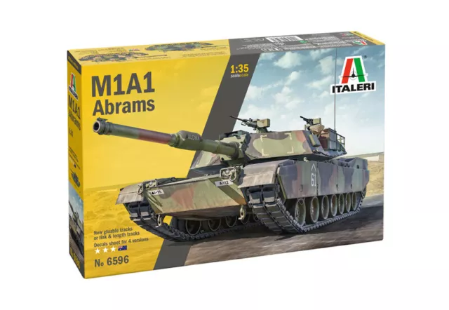 Italeri 6596 M1A1 Abrams 1:35 unlackierter Panzer Bausatz