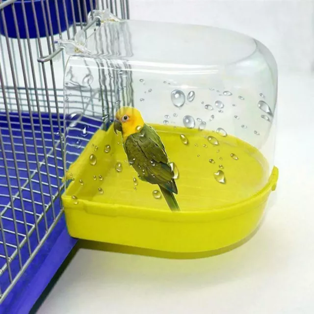 Vogel Papagei Wasserbad Kasten Badewanne für Sittich Vogel Haustier Käfig Hängen