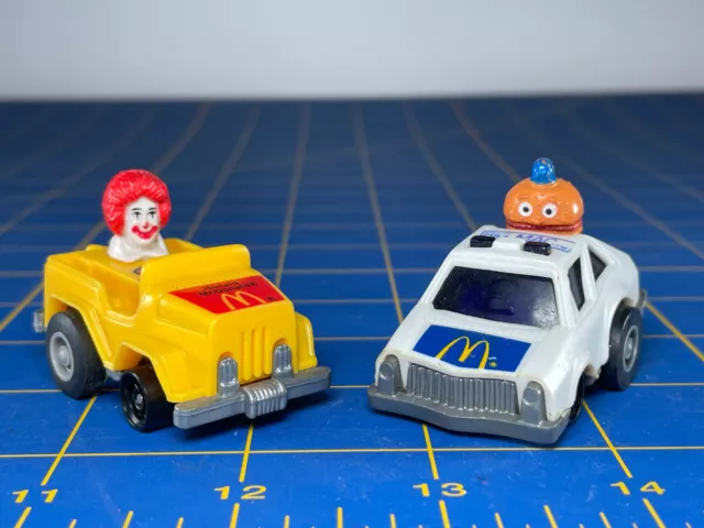 McDonalds Happy Meal Ronald McDonald Mayor McCheese 1984 1985 Ertl Pullback Cars