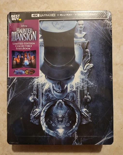 HAUNTED MANSION (2023) Steelbook 4K UHD + Blu-ray + Digital NEW Boxed