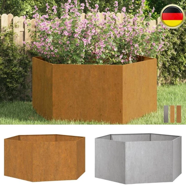 Pflanzkubel Metall Rostig