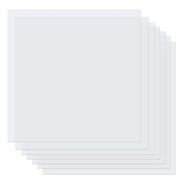 Lot De 5 Feuilles De Polyester/acétate Vierges Antex - 180 Microns, Pour Pochoir Chauffé