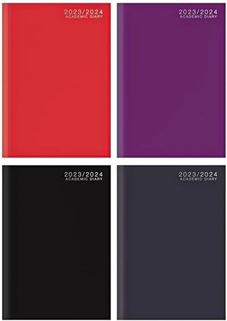 2023-2024 Academic Diary A5 Week to View Appointment Mid Year Planner - Hardbac