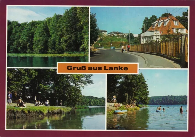 05-C170 Ansichtskarte Lanke Wandlitz Bernau Liepnitzsee Hellsee Brandenburg DDR