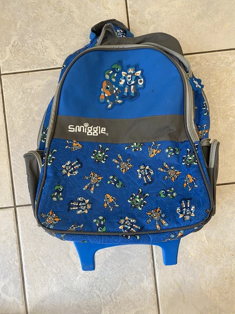 SMIGGLE RUCKSACK BACKPACK Luggage Suitcase With Light Up Wheels