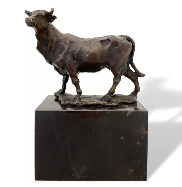 Skulptur Stier Antik-Stil Bronzeskulptur Bronze Figur nach Carvin Replik Kopie