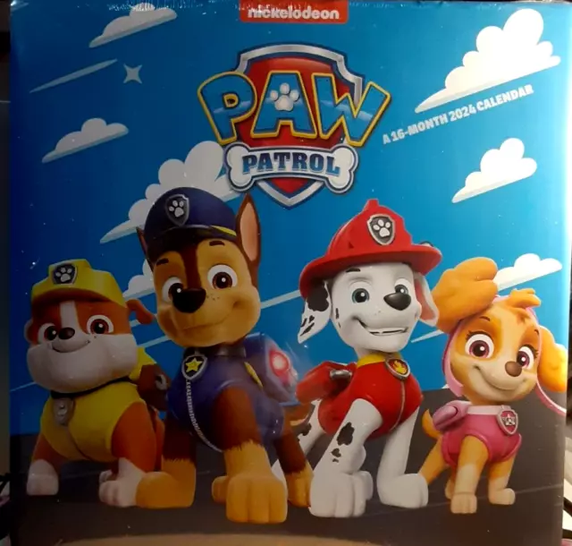 NICKELODEON PAW PATROL 2024 16 month Wall Calendar by Double Time FAST