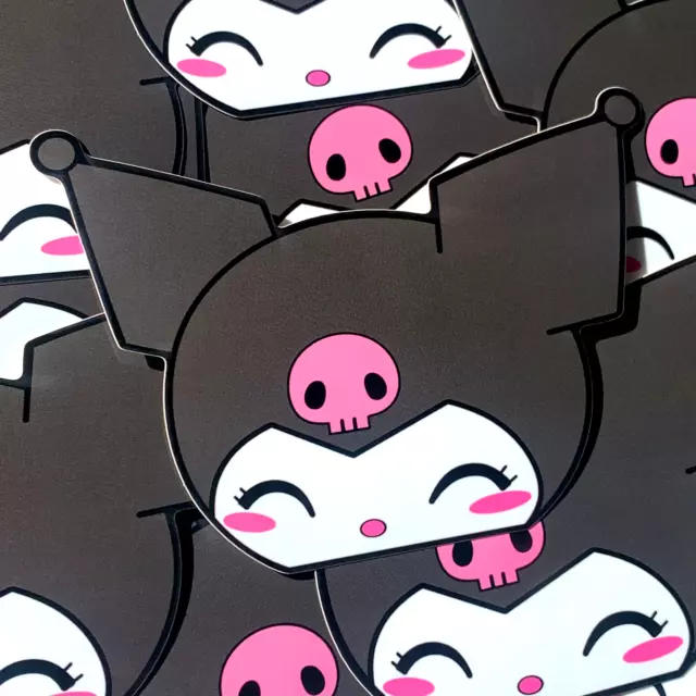 Kuromi Anime Peeker Sticker Sanrio Car Sticker