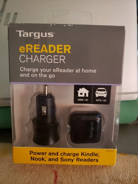 Targus Nook, Kindle, Sony E Reader Charger Car And Home NIB