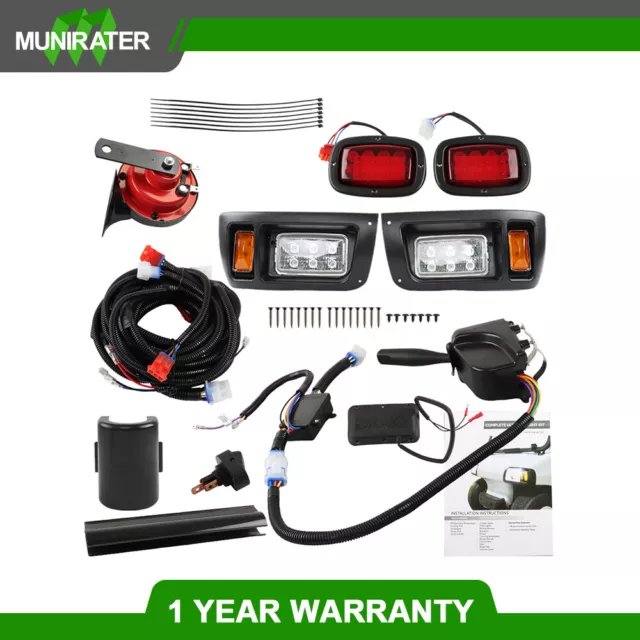 For Club Car DS 1993-UP Golf Cart LED Headlight and Tail Light Kit