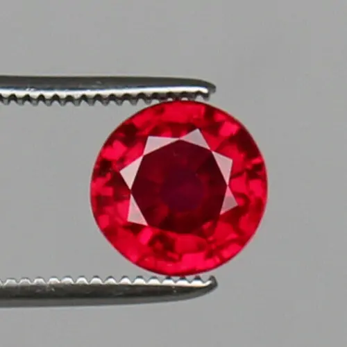 3.50 Ct. Beautiful Natural Burma Red Ruby Round Faceted Cut Loose Gemstone
