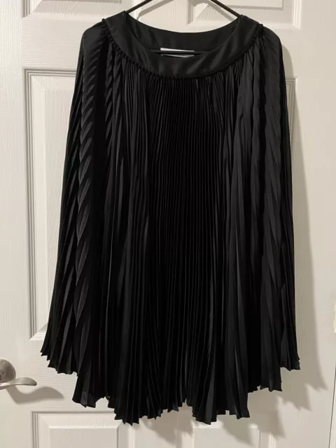 NEW Philosophy  Lorenzo Serafini Women’s Black Pleated Cape Dress Size 6