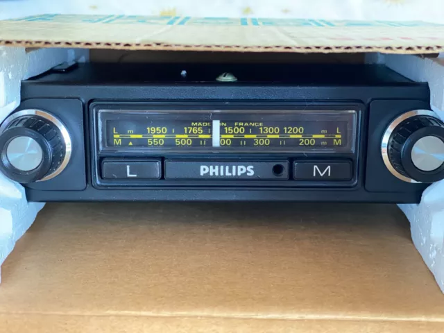Philips 22AN 160/15 autoradio d'epoca anni '70 12v - terra nuova con scatola