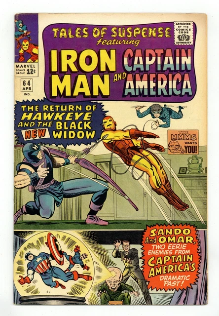 Tales of Suspense #64 FN 6.0 1965 1st app. Black Widow costume