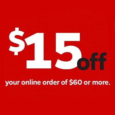 Staples $15 off online order of $60 exp 10/30/22