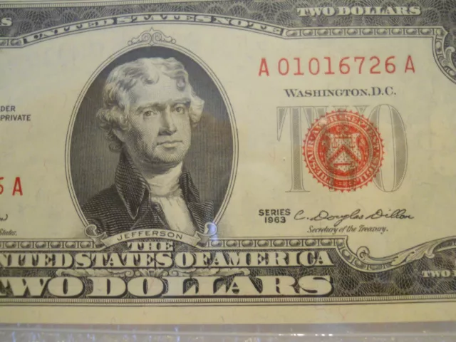 FR 1513* Red Seal 1963 $2 Legal Tender Note 66 PPQ 2