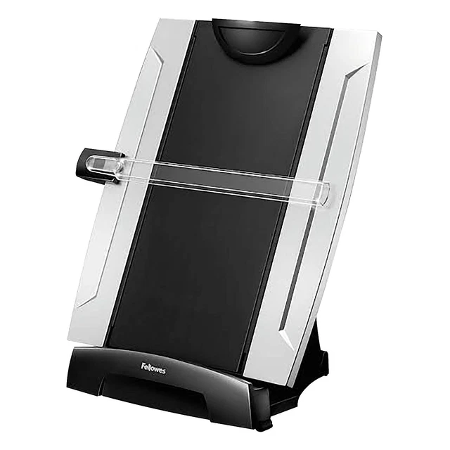 Fellowes Office Suites Desktop Copyholder with Memo Board, Black/Silver (80332