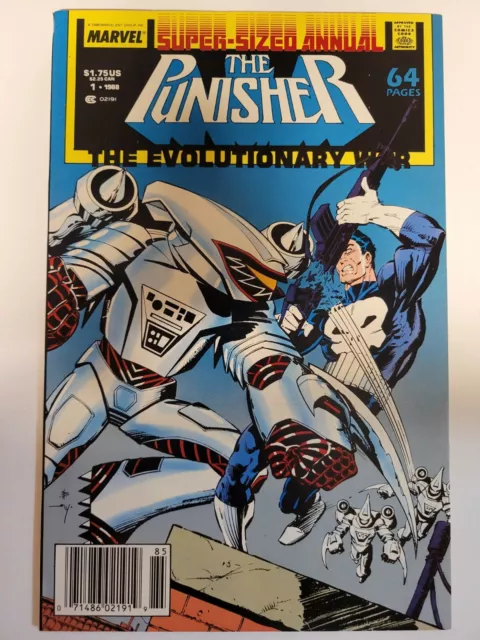 Punisher Annual #1 Marvel 1988 Evolutionary War Newsstand Edition 9.2 Near Mint-