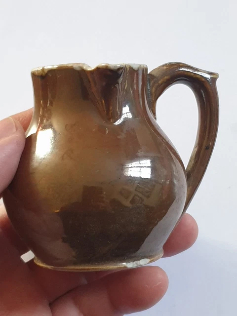 Pot à Lait Et Crémier En Porcelaine Dorée - Vache Signée Exclusivité Chamart France - Art Déco Vintage
