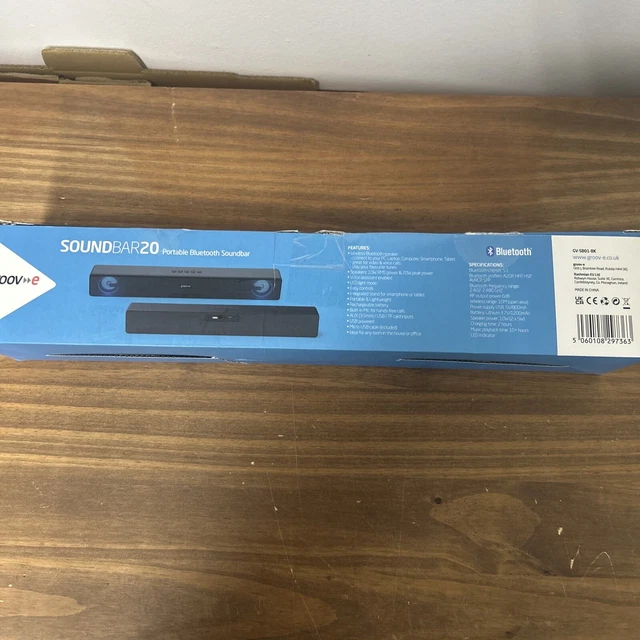 GROOVE COMPACT SOUNDBAR 20 Bluetooth Speaker System for TV Home