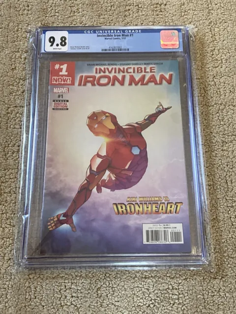 Invincible Iron Man 1 CGC 9.8 White (1st Riri Williams Ironheart Solo Title)