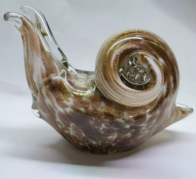 Dynasty Gallery Hand Blown Glass Snail Figurine 5