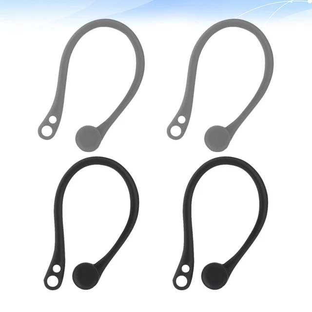 2 pares de cómodos auriculares pendientes de silicona auriculares anti soporte