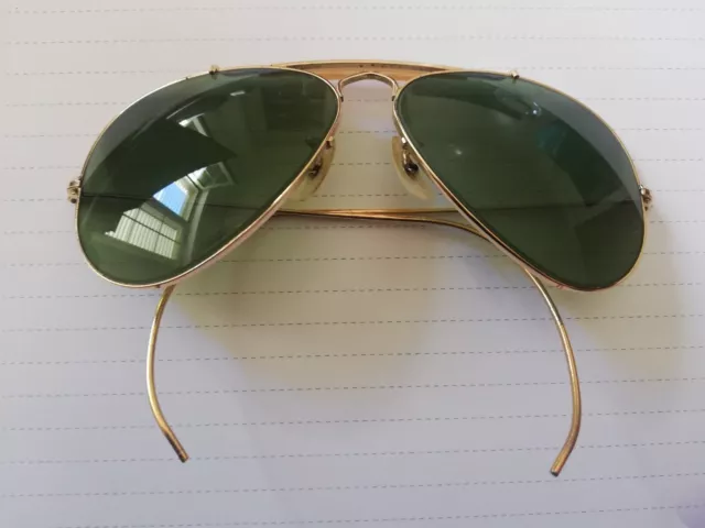 Occhiali da Sole Ray Ban Aviator Bausch & Lomb Anni '60 Vintage Iconico