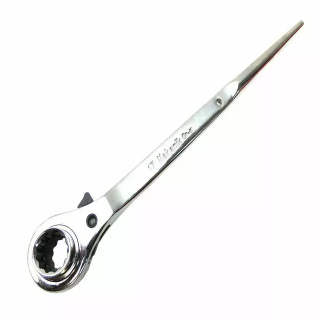 17x 19mm Ratchet Podger Spanner Steel Erecting Scaffold Tool Wrench