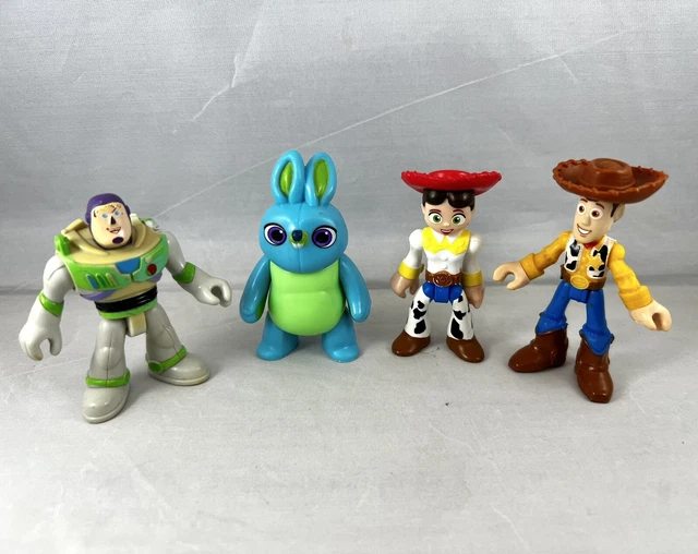 TOY STORY PIXAR Lot Imaginext Figures Jessie Buzz Lightyear Woody Blue