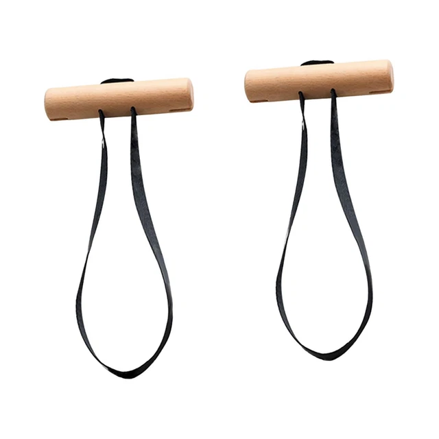 Barre de traction poignées poignées en bois haltère musculation entraînement