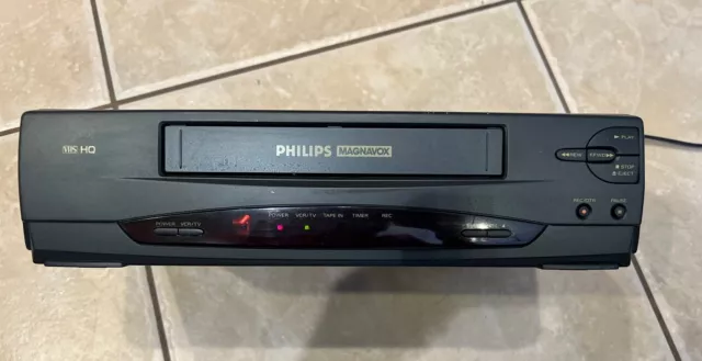 Philips Magnavox VRZ220AT21 VCR Plus 4 HQ VHS Player Working Condition