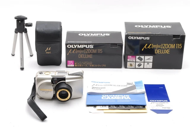 [Near MINT in Box] Olympus Mju μ Zoom 115 Deluxe Point & Shoot 35mm Film Camera