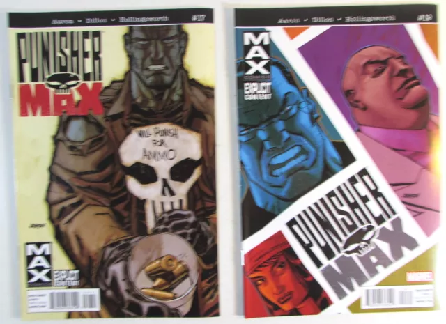 Punisher Max Lot of 2 #17,19 Marvel Comics (2011) NM- 1st Print Comic Books
