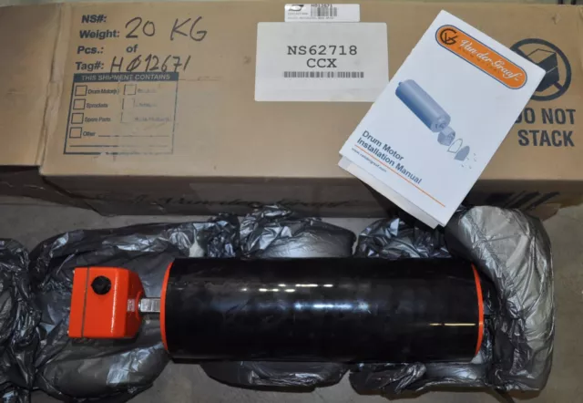 NEW Van Der Graaf .34 HP Conveyor Drum Motor Model# TM113B25-434