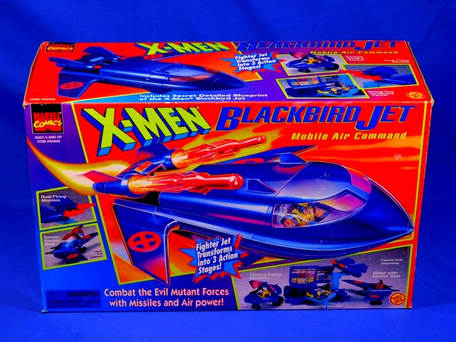 Marvel X-Men Blackbird Jet 1997 Toy Biz Jet Playset Animated Series Sealed