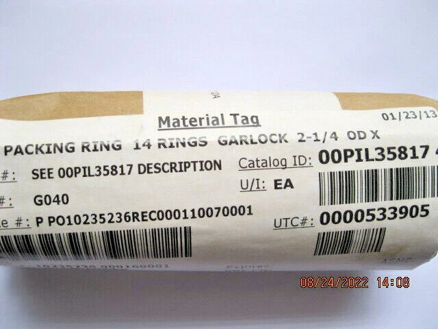 Packing Ring Garlock Style GL 470/G-700 MBC 1.500x2.250 Lot of 14 new
