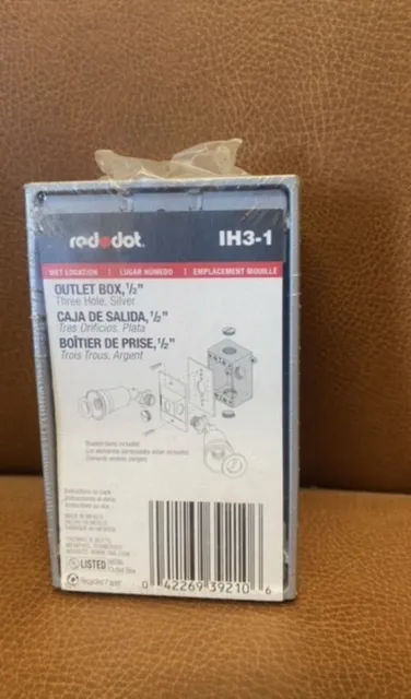 Red Dot IH3 Outlet Box 1/2 Inch