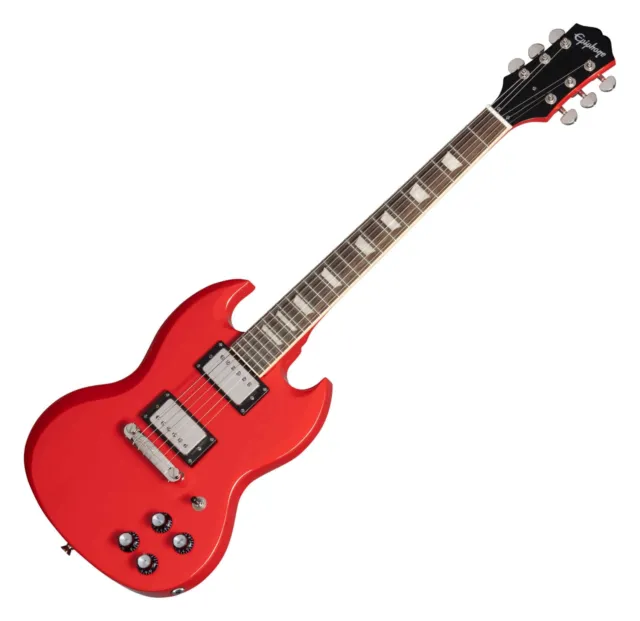 Epiphone Power Players SG E-Gitarre Lava Red Einsteiger Gigbag Gurt Kabel