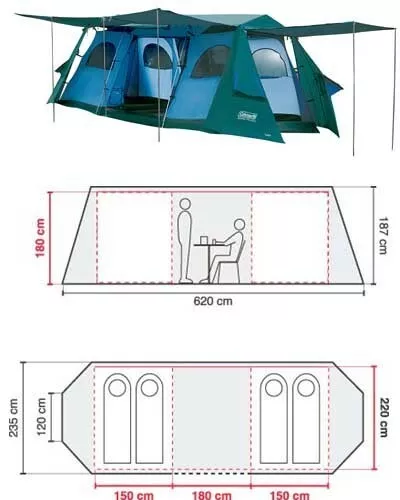 4 man vis shop a vis tent