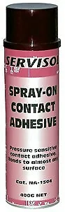 Spray-On Contact Adhesive Spray Can bonds to paper Fabric leather Rubber foam