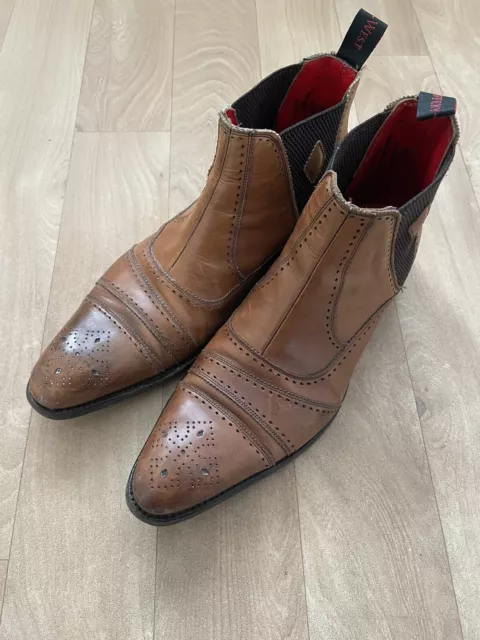MENS JEFFERY WEST Tan Leather Boots size UK9 EU43 27.33 PicClick UK